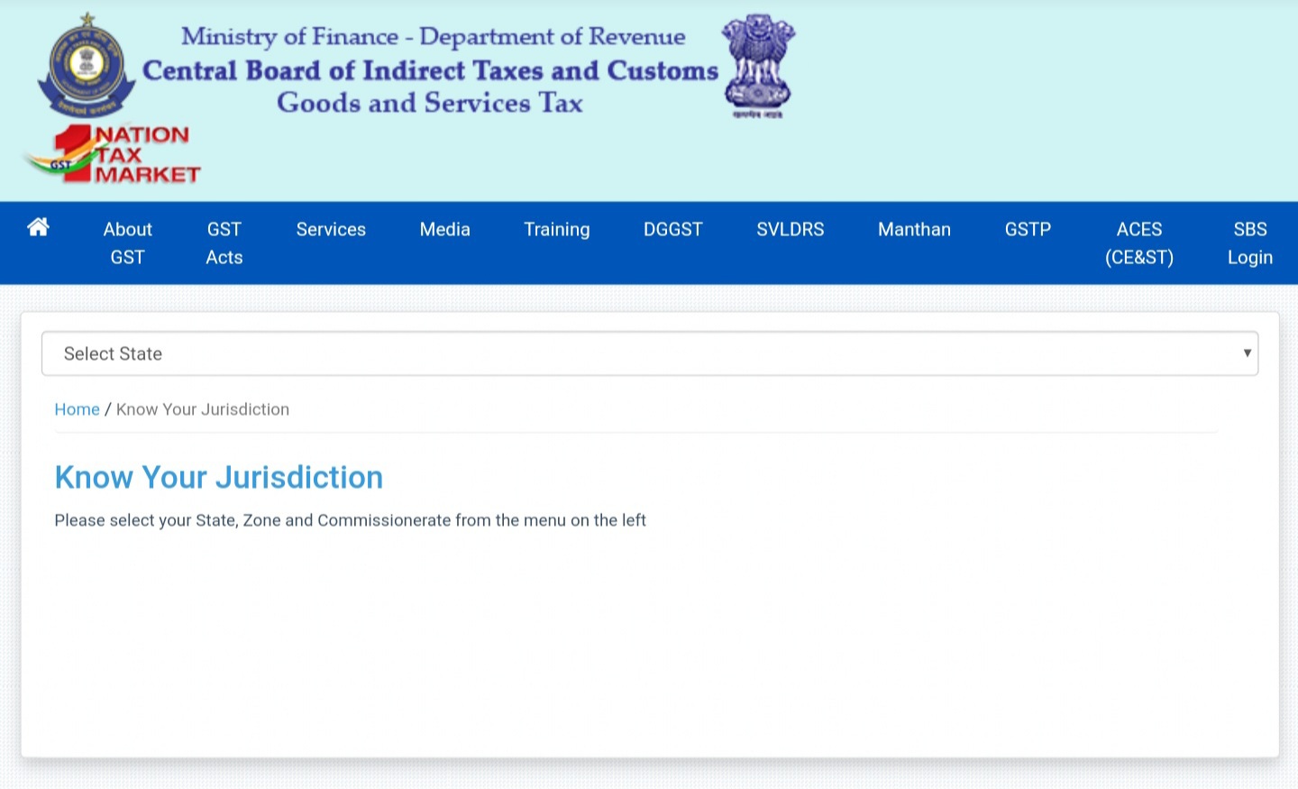 cbic gst know your jurisdiction