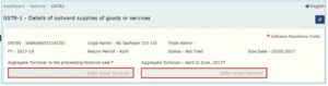 details of outward supplies of goods or services