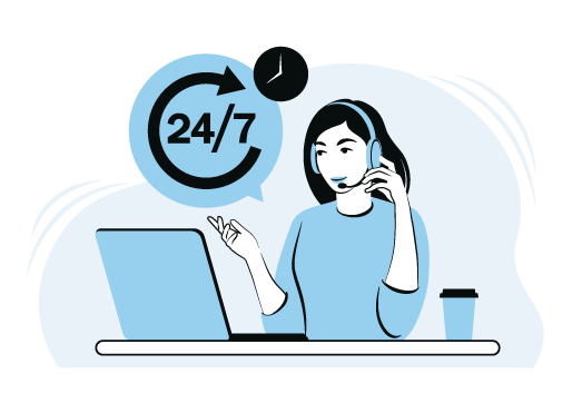24-7 customer support