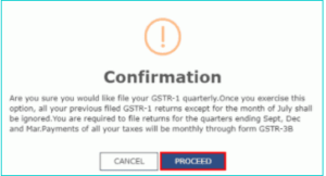 confirmation for gstr1
