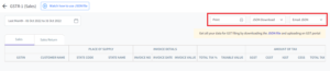 Downloading the GSTR1 JSON File - Step 3