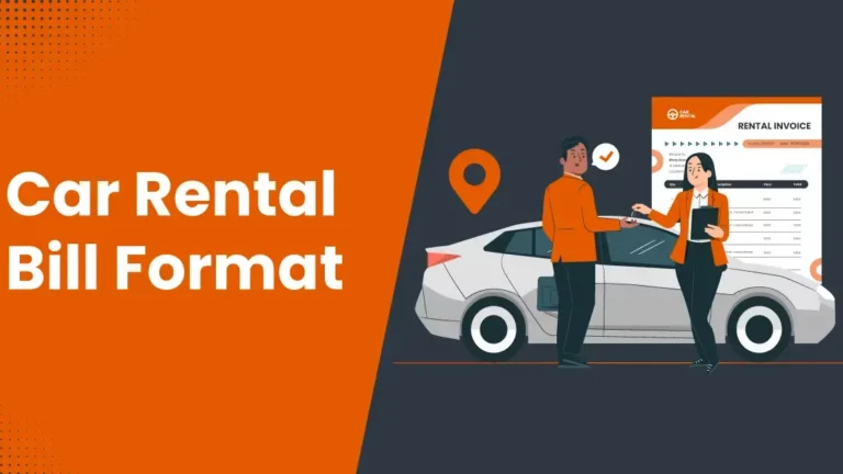car rental bill format car rental bill format