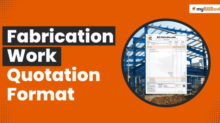 fabrication-work-quotation-format fabrication-work-quotation-format